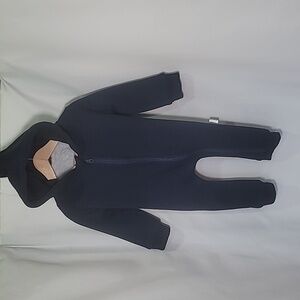 NWOT LEMONSEED Dinosaur BodySuit Navy Hood Sherpa Lined Warm Winter